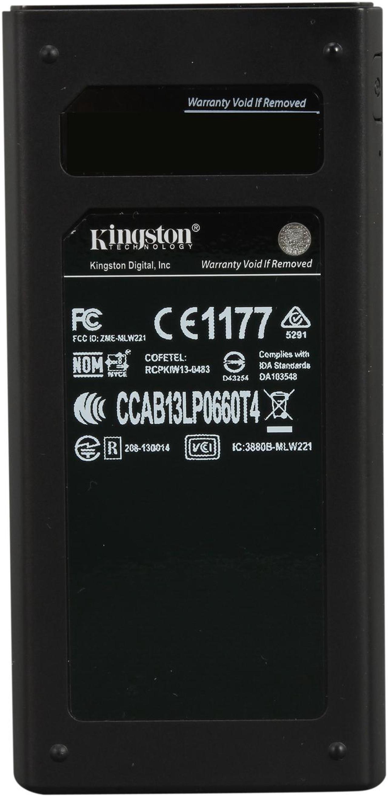 Alt view image 8 of 8 - Kingston Black/Gray 1800 mAh MobileLite Wireless G1 MLW221