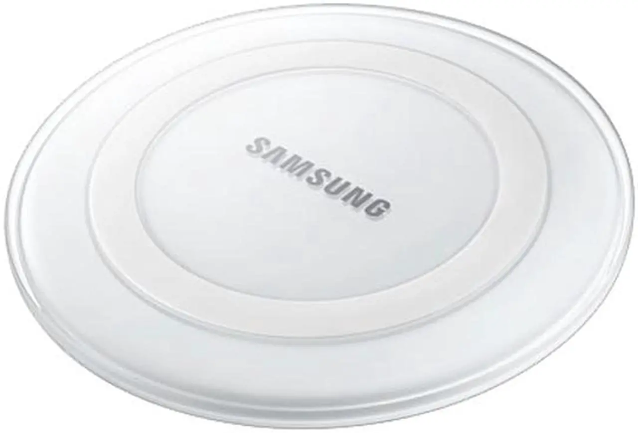 Alt view image 3 of 3 - Samsung EP-PG920IBUGUS Wireless Charging Pad with 2A Wall Charger- White Pearl