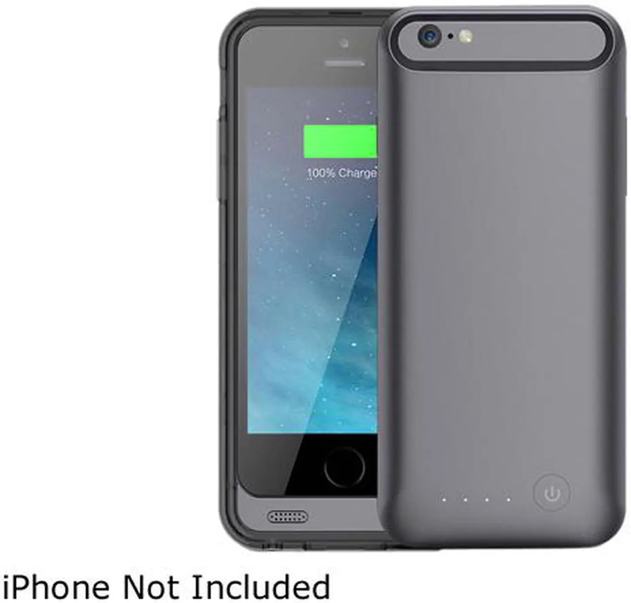Alt view image 5 of 9 - GearIt 3100mAh External Power Pack Battery Backup Charge Case Cover for Apple iPhone 6 / 6S 4.7-inch, Gray