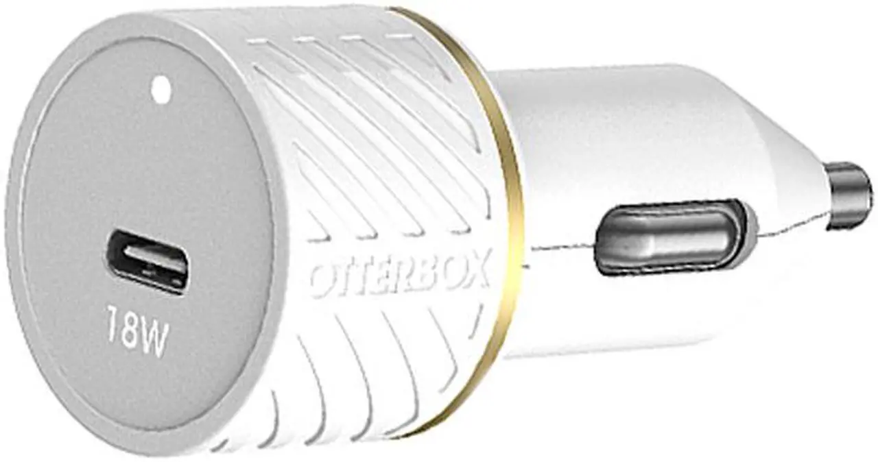 Main image of Otterbox USB-C Fast Car Charger 18w Power Delivery Cloud White
