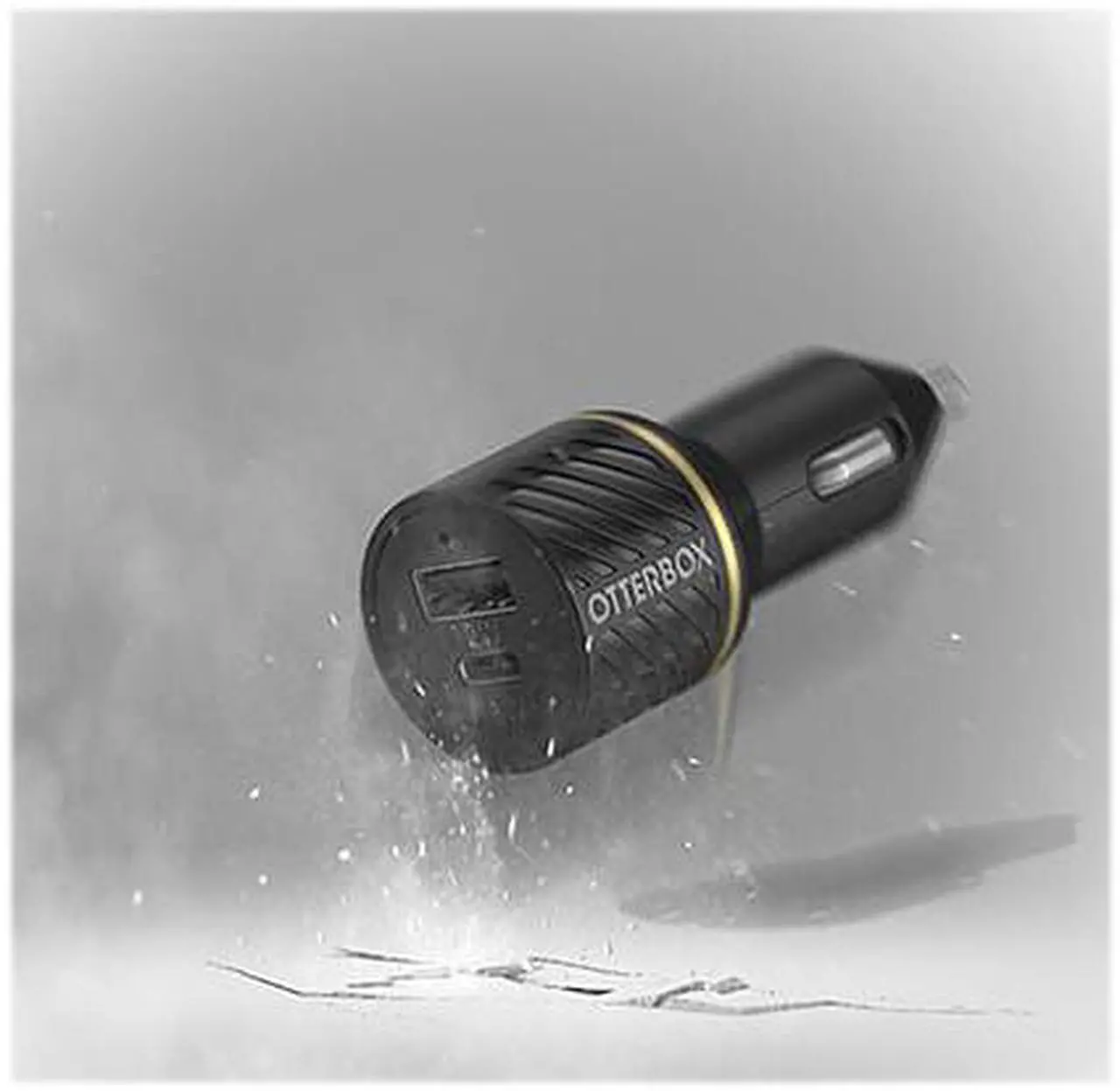 Alt view image 4 of 4 - Otterbox USB-C Fast Car Charger 18w Power Delivery Cloud White