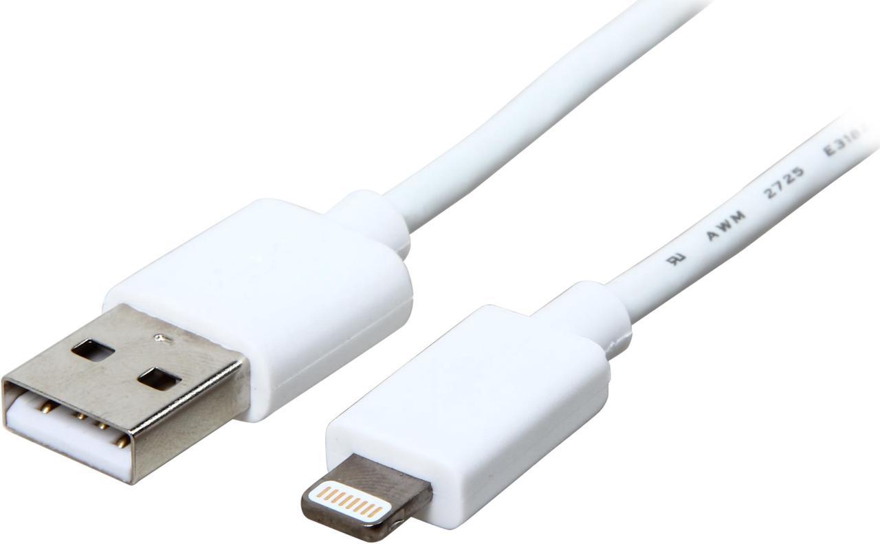 Tripp Lite M100-006-WH White Lightning to USB iPhone iPod iPad Apple MFI Certified 6.5ft (2m)