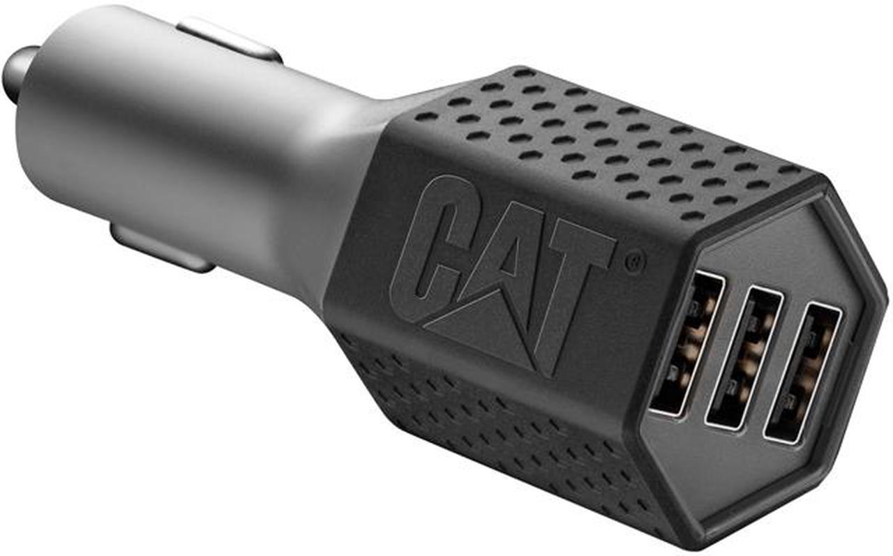 CAT CAT-DC3USB-BLK Black Triple USB DC Vehicle Adapter 7.2 Amp