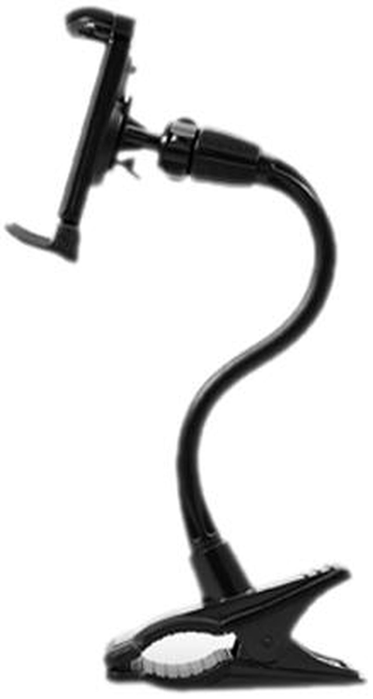 Alt view image 2 of 4 - Macally Black Flexi Clip Mount for Tablet or Smartphones ClipMount