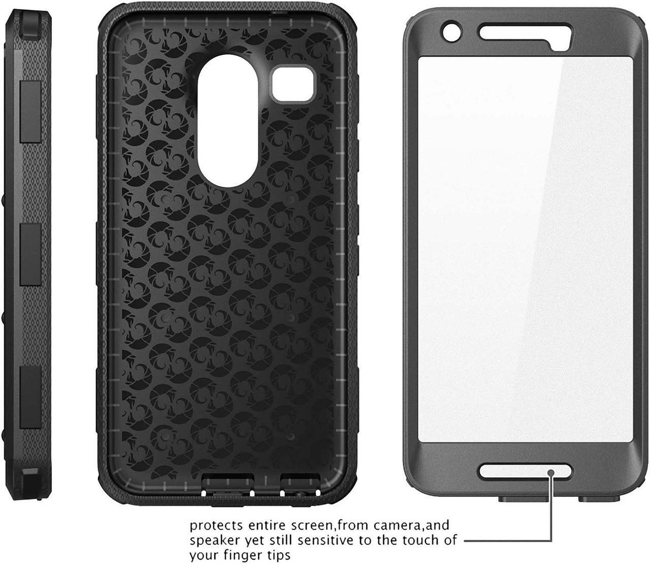 Alt view image 2 of 3 - i-Blason Armorbox Black Google Nexus 5X Case - Armorbox Series Fullbody Case with Screen Protector Nexus5X-Armorbox-Black