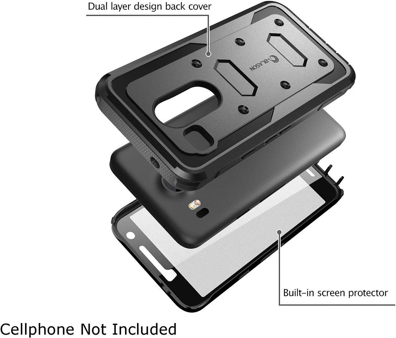 Alt view image 3 of 3 - i-Blason Armorbox Black Google Nexus 5X Case - Armorbox Series Fullbody Case with Screen Protector Nexus5X-Armorbox-Black