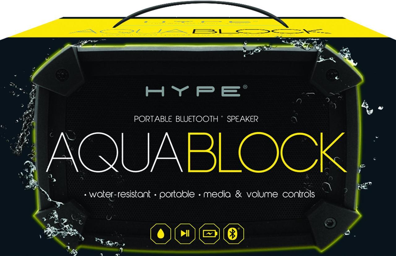 Alt view image 7 of 10 - DGL Group HY-AQB Hype Aqua Block Water Resistant Bluetooth Speaker