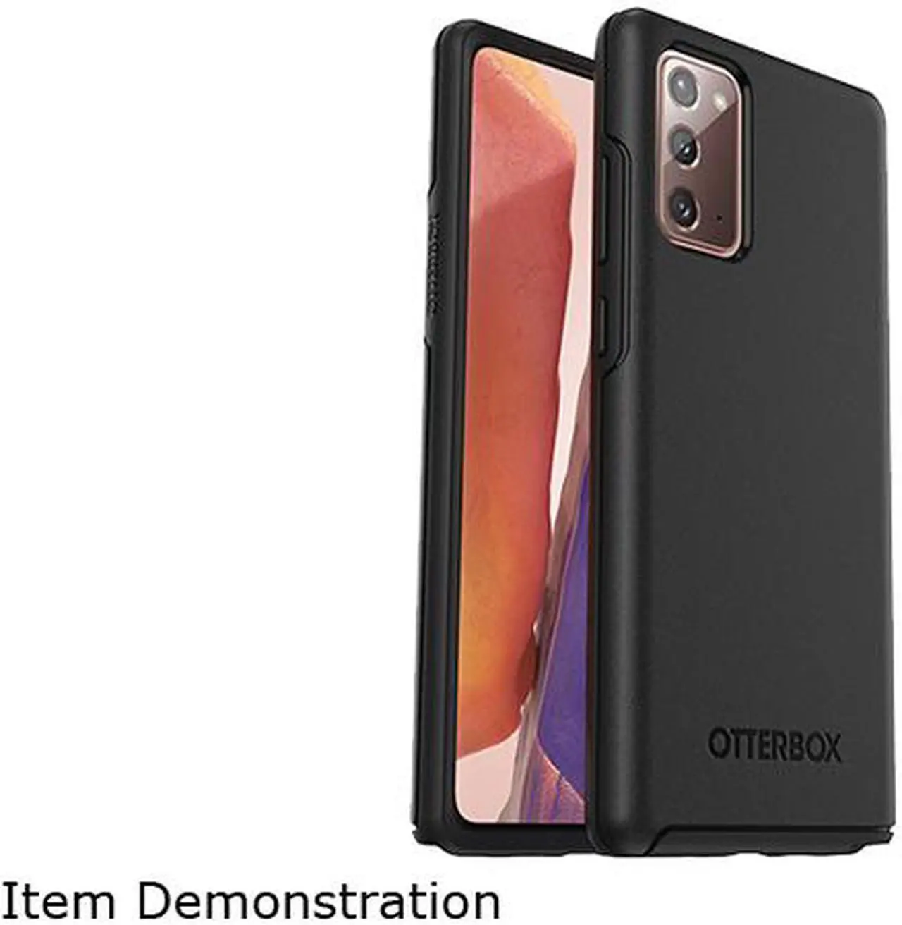Main image of OtterBox Symmetry Series Black Case for Samsung Galaxy Note20 5G 77-65256
