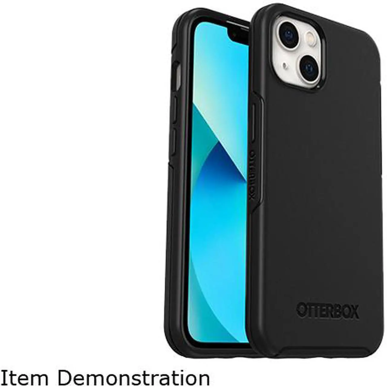 Alt view image 4 of 5 - OtterBox Symmetry Series+ Antimicrobial Case with MagSafe Black Case for iPhone 13 77-85616