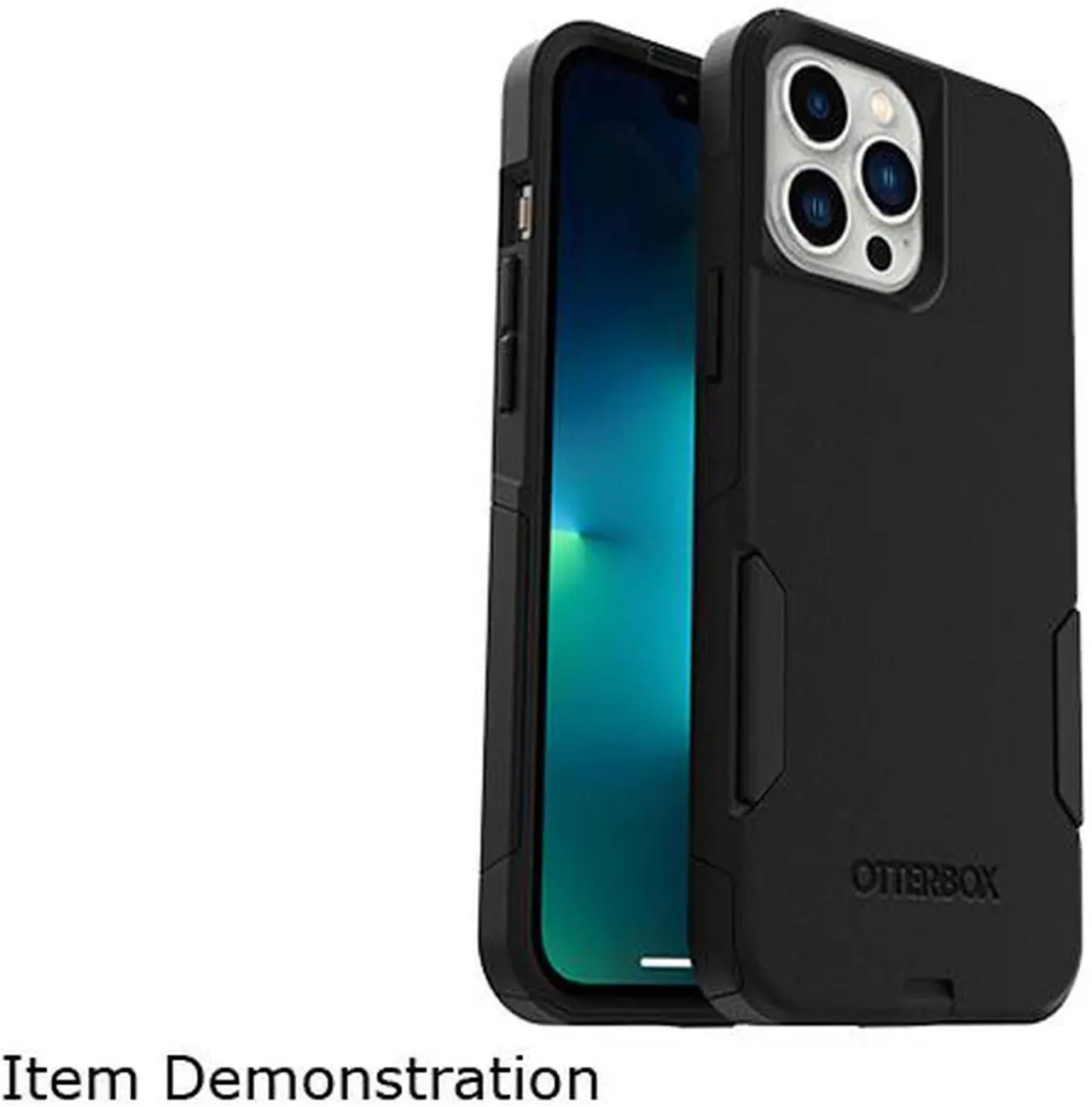 Alt view image 3 of 4 - OtterBox Commuter Series Antimicrobial Case Black Case for iPhone 13 Pro Max 77-83450