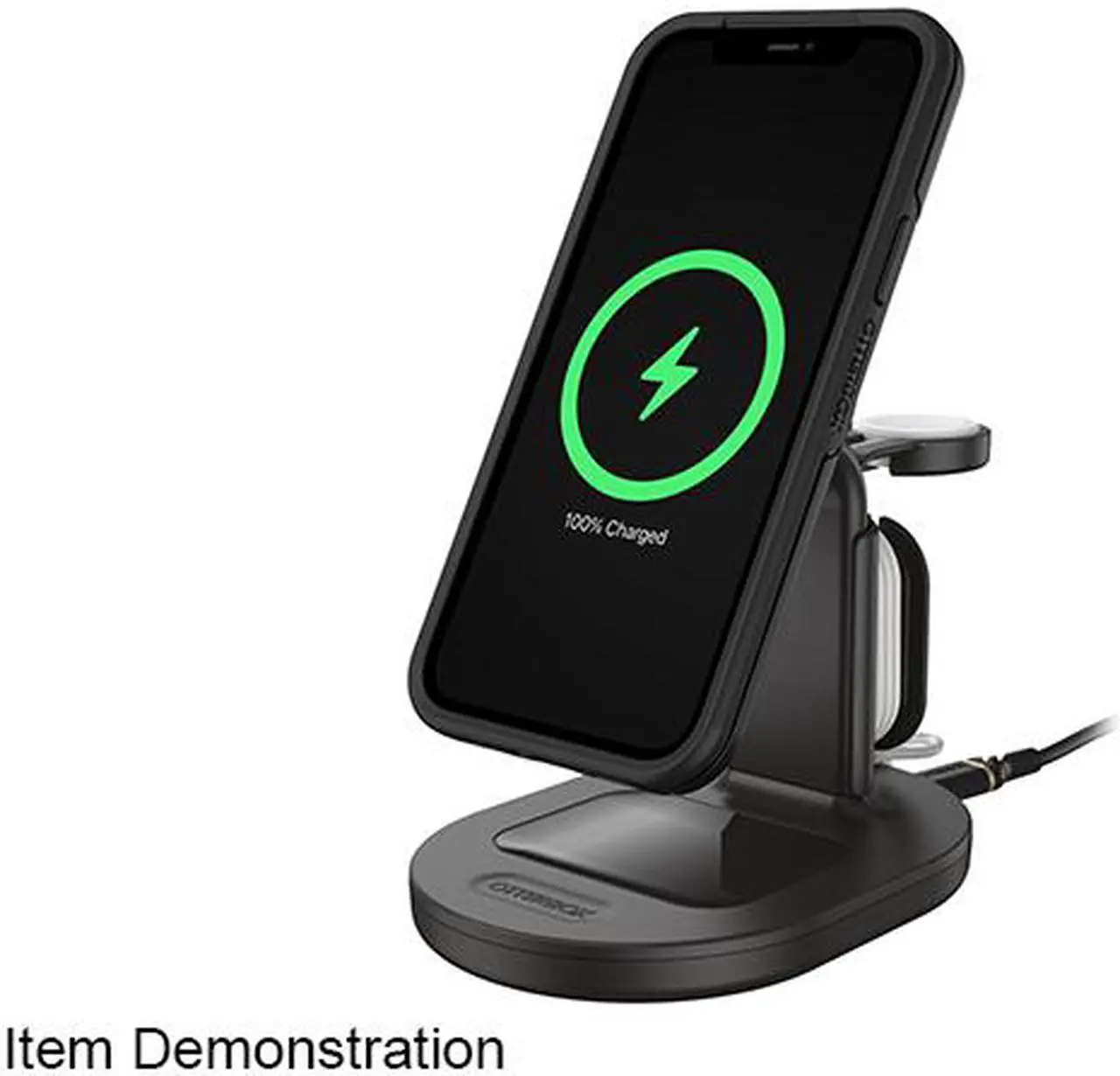 Alt view image 5 of 5 - OtterBox 78-80565 Radiant Night (Black) 3-in-1 Charging Station for MagSafe