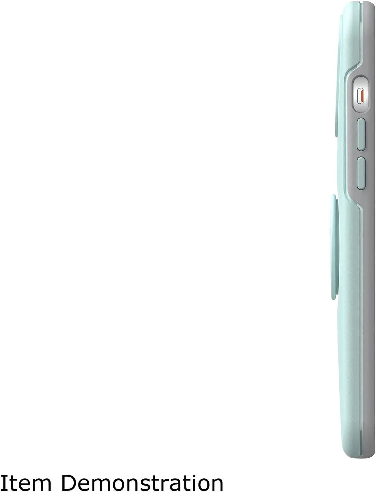 Alt view image 2 of 7 - OtterBox Otter + Pop Symmetry Series Antimicrobial Tranquil Waters (Light Teal / Grey) iPhone 13 Pro Max and iPhone 12 Pro Max Case 77-83553