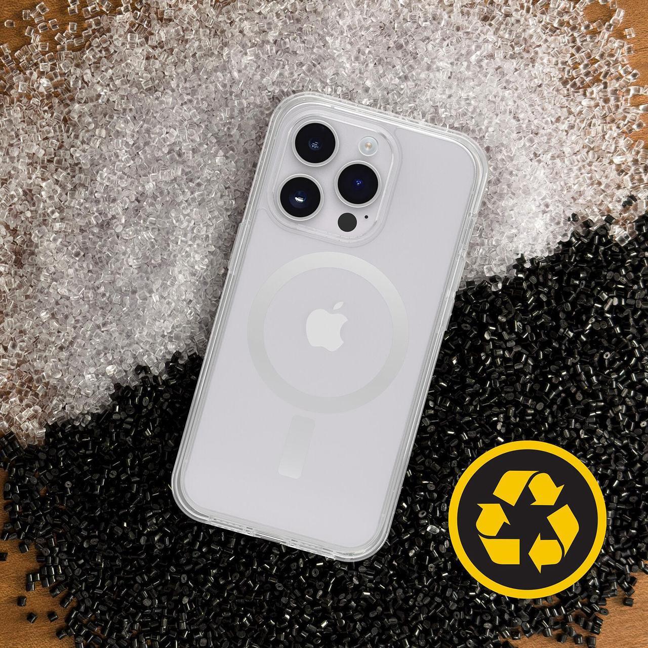 Alt view image 3 of 3 - OtterBox Symmetry Series+ Clear Antimicrobial iPhone 14 Pro Max Case for MagSafe 77-89263