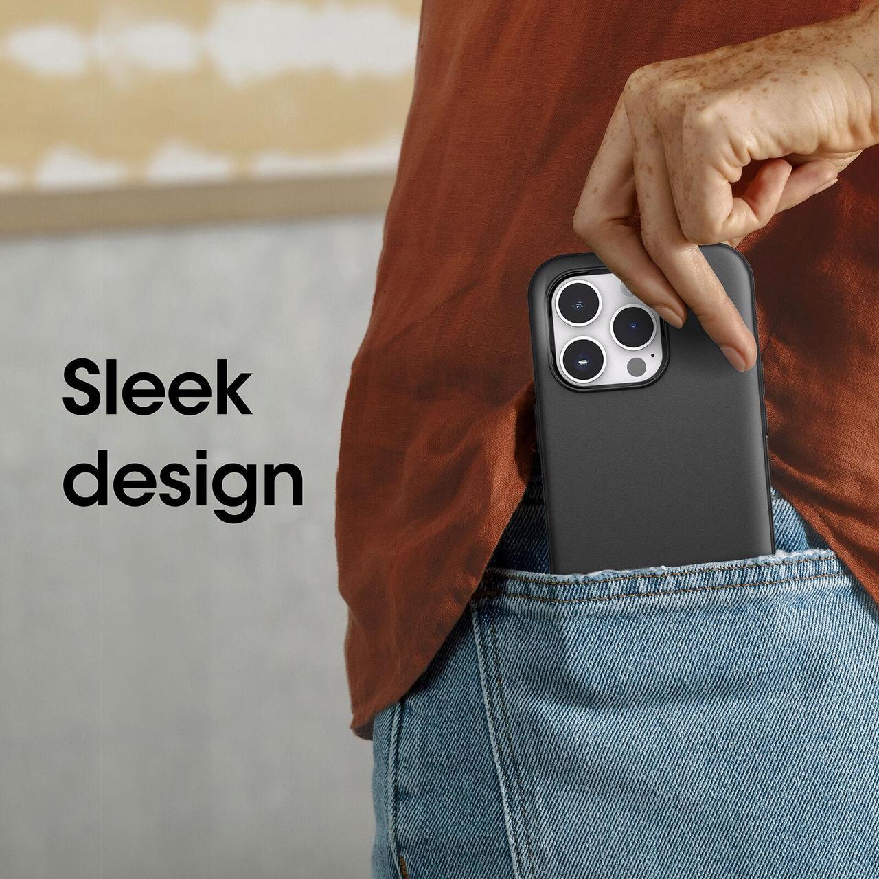 Alt view image 2 of 4 - OtterBox Symmetry Series Black Cellphone Case Cover For Apple iPhone 14 Pro 77-88501