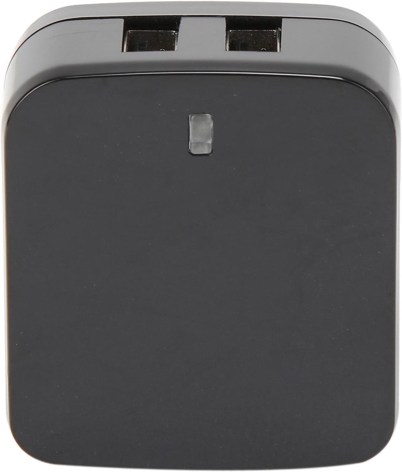 Alt view image 2 of 7 - StarTech USB2PACBK Travel USB Wall Charger - 2 Port - Black - Universal Travel Adapter - International Power Adapter - USB Charger