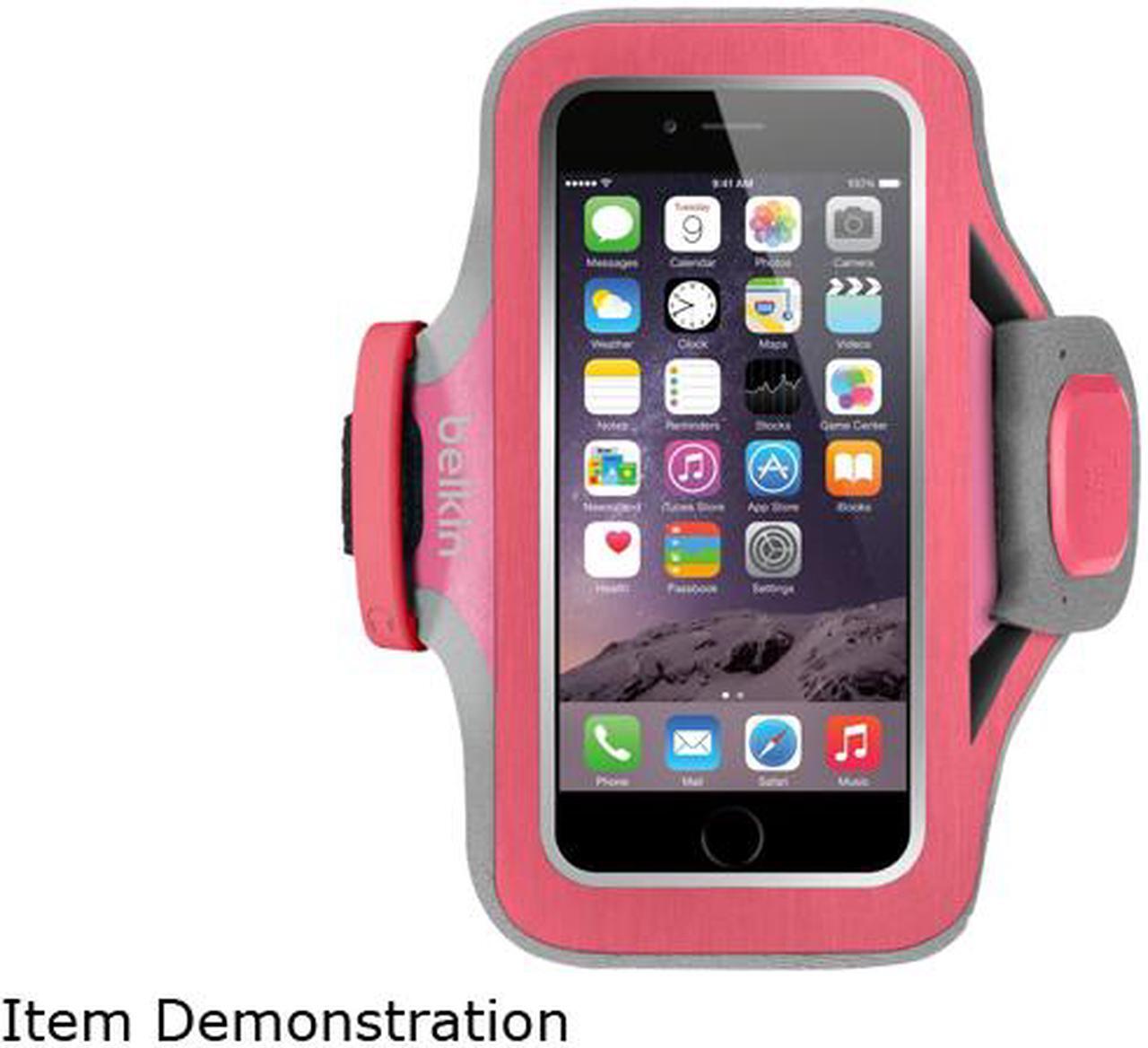 Main image of BELKIN  Pink  Slim-Fit Plus Armband for iPhone 6 cover in PinkF8W499BTC01
