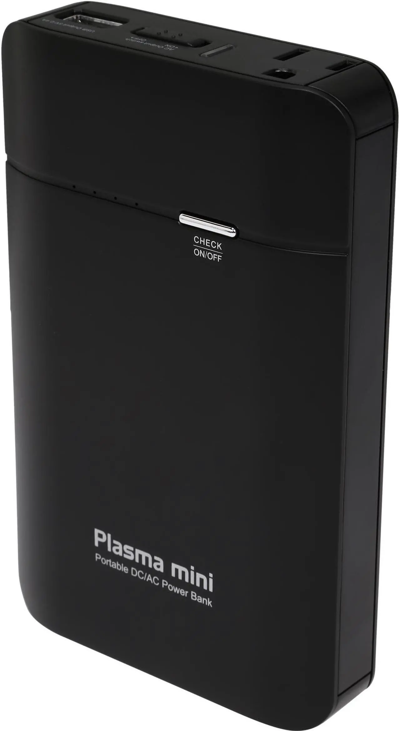 Main image of Rosewill PB-U2-12000-BK, Plasma-Mini - Black, 12,000 mAh AC Portable Power Bank for Laptops, Smartphones, iPhones, iPads, iPods, PSPs, Etc.