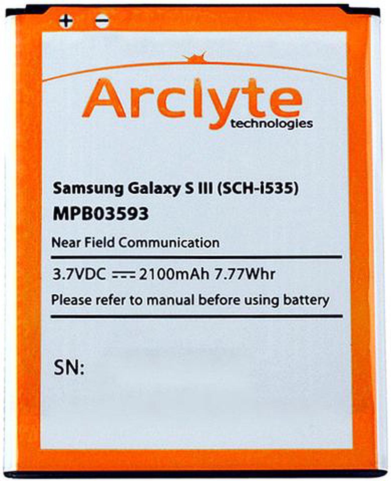 Main image of Arclyte - MPB03593 - Cell Phone Battery - OEM Samsung Galaxy S III (EB-L1G6LL) with NFC