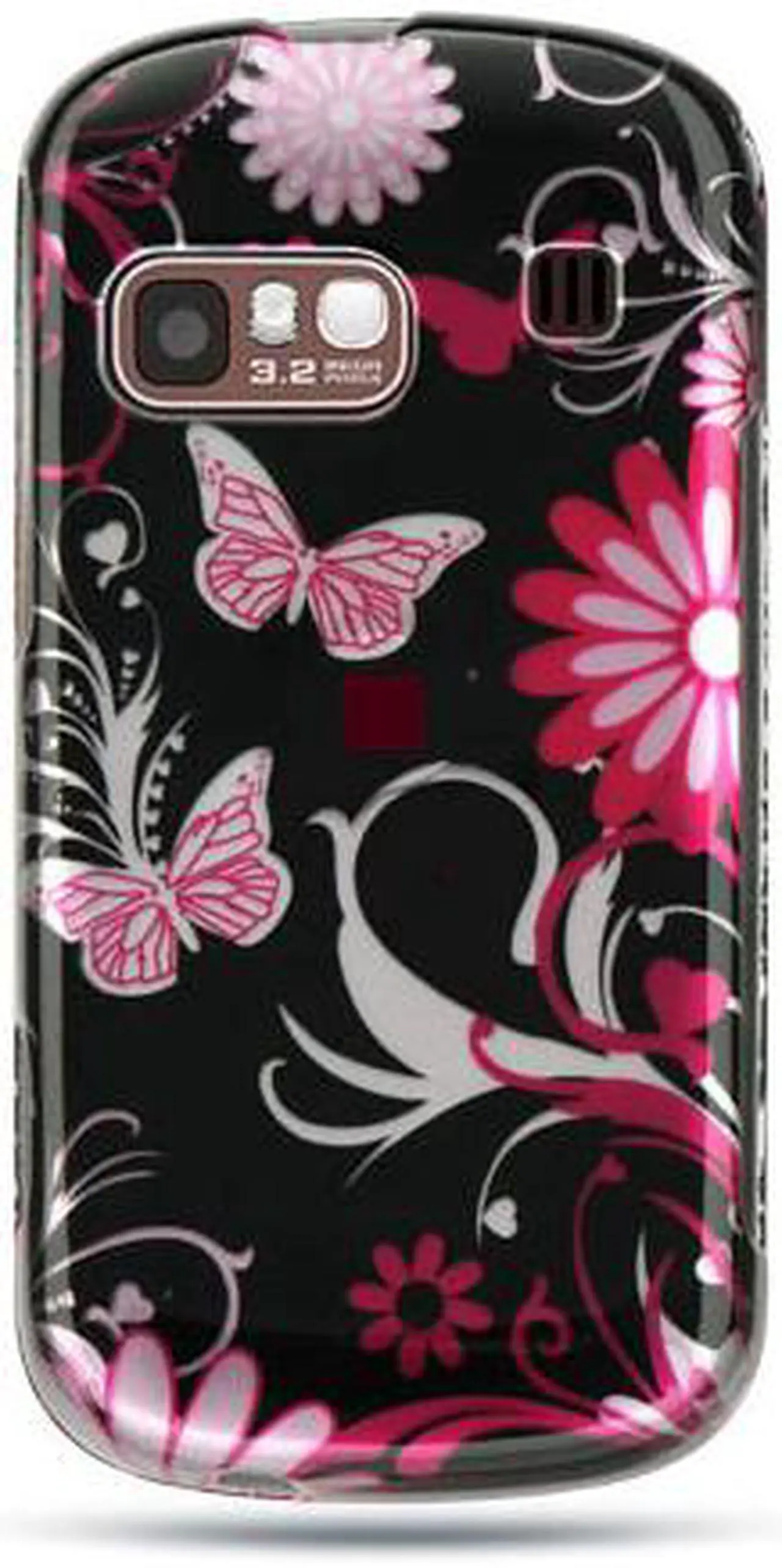 Samsung Craft/Samsung R900 Pink Butterfly Design Crystal Case - Newegg.com