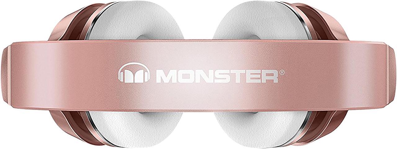 Alt view image 4 of 6 - Monster 137106-00 Clarity Designer Series HD Bluetooth Wireless Headphones - Rose Gold
