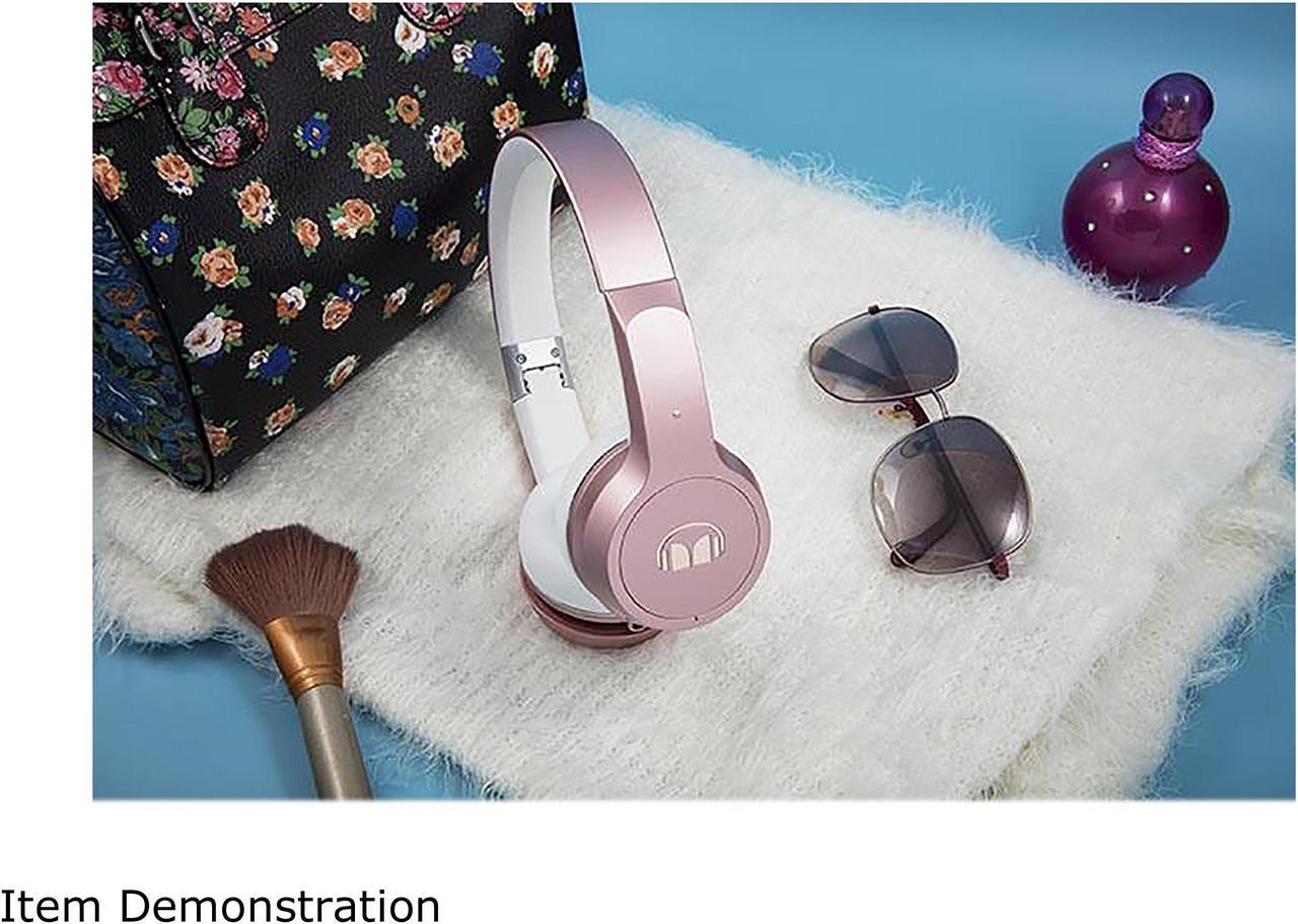 Alt view image 5 of 6 - Monster 137106-00 Clarity Designer Series HD Bluetooth Wireless Headphones - Rose Gold