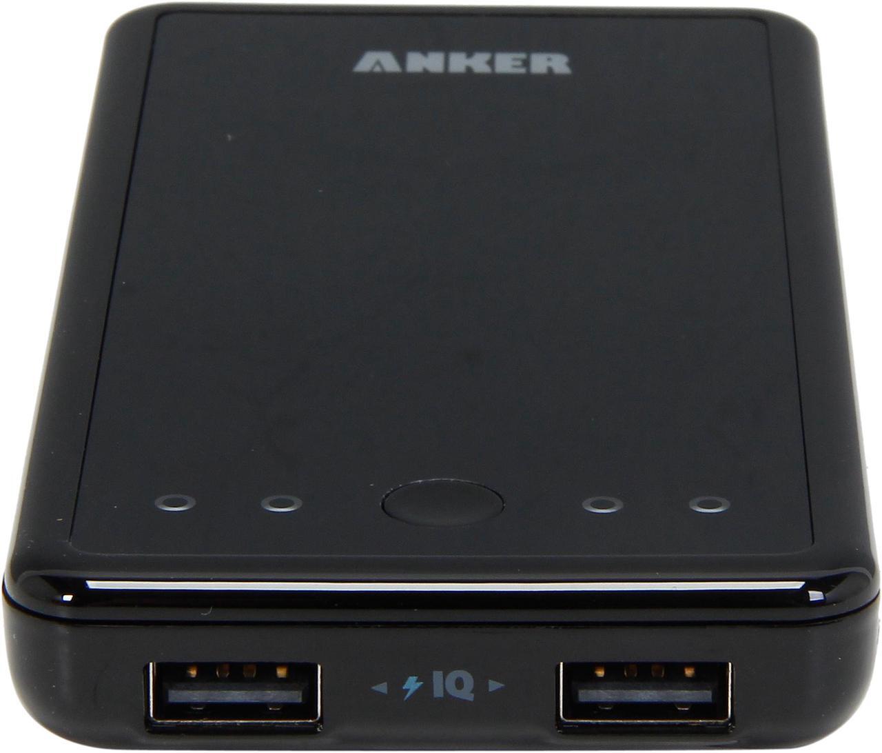 Alt view image 2 of 6 - Anker 2nd Gen Astro E3 Black 10000mAh Dual-Port Power Bank with PowerIQ Technology for most Smartphones, Tablets, PS Vita and other USB-charged devices 79AN7917-BA