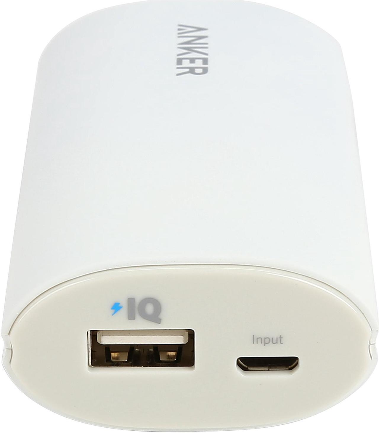 Alt view image 3 of 7 - Anker Astro 6400 mAh Portable Charger External Battery Power Bank with PowerIQ Technology for iPhone; iPad Air 2 mini 3; Galaxy S5 S4; Note 4 3; Nexus 6; LG and More (White)