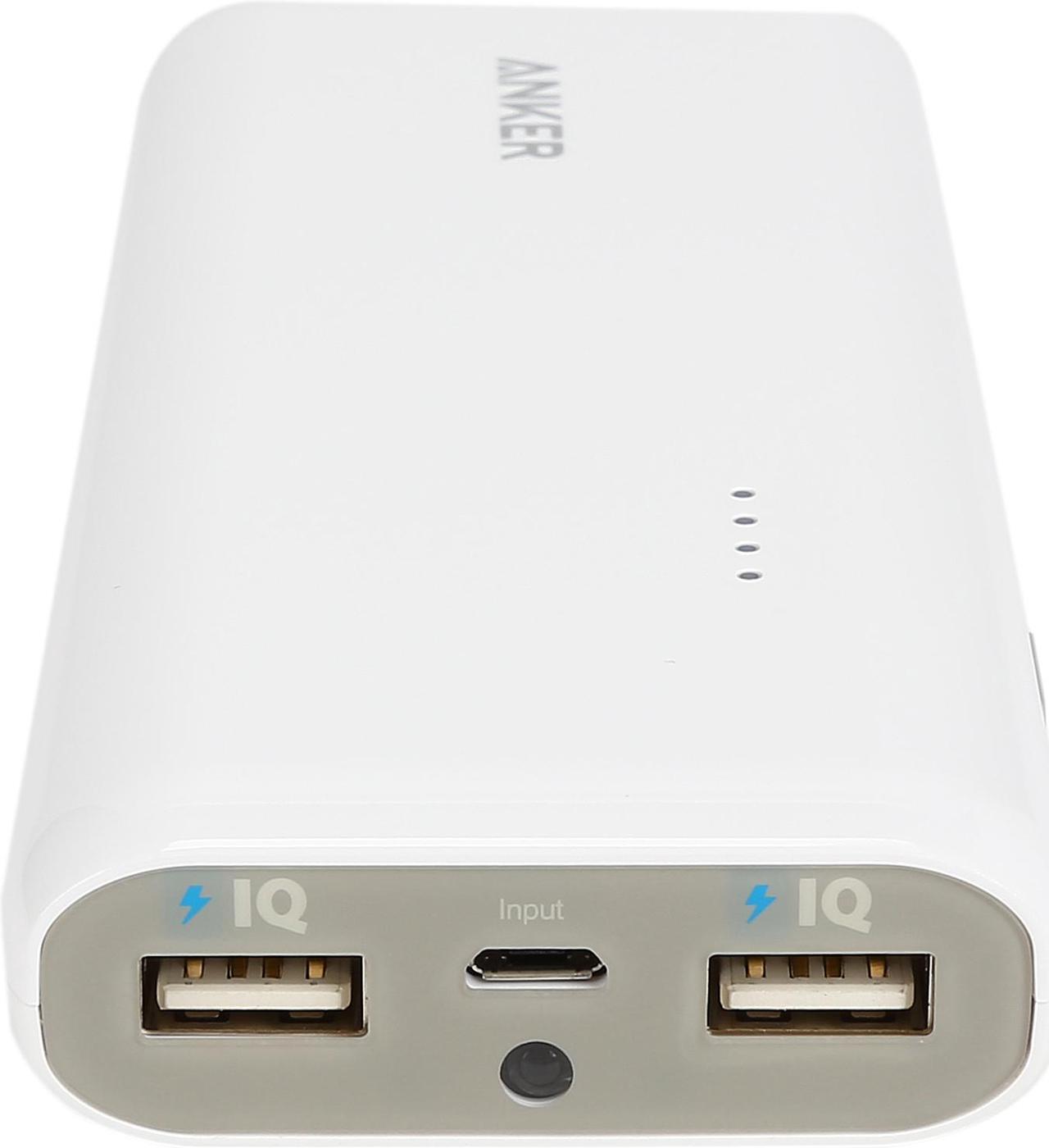 Main image of Anker 2nd Gen Astro E5 16000 mAh Portable Charger External Battery Power Bank with PowerIQ Technology 2-Port 3A for iPhone, iPad Air, mini, Galaxy S6 S5, most other Phones and Tablets (White)