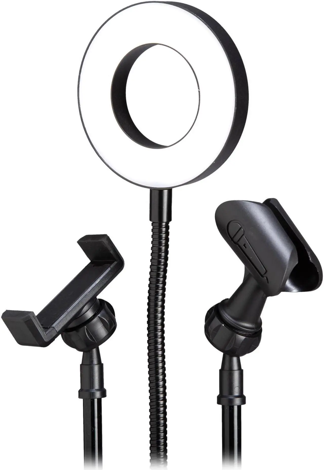Alt view image 2 of 5 - Rosewill 3-in-1 Portable Streaming Desktop Stand with Ring Light, Microphone Holder, and Phone Holder | 3 Light Modes, 10 Brightness Levels, 360 Degree Rotation, USB Powered (RABH-20017)