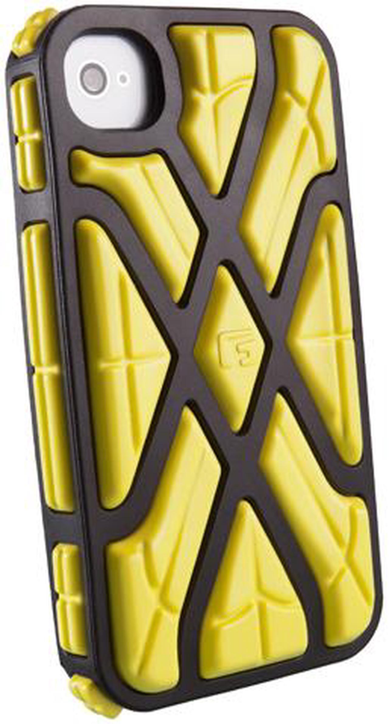 Main image of G-Form XTREME Square Ruggedized Protective Case for Apple iPhone 4 & 4S (Black Case/Yellow RPT)
