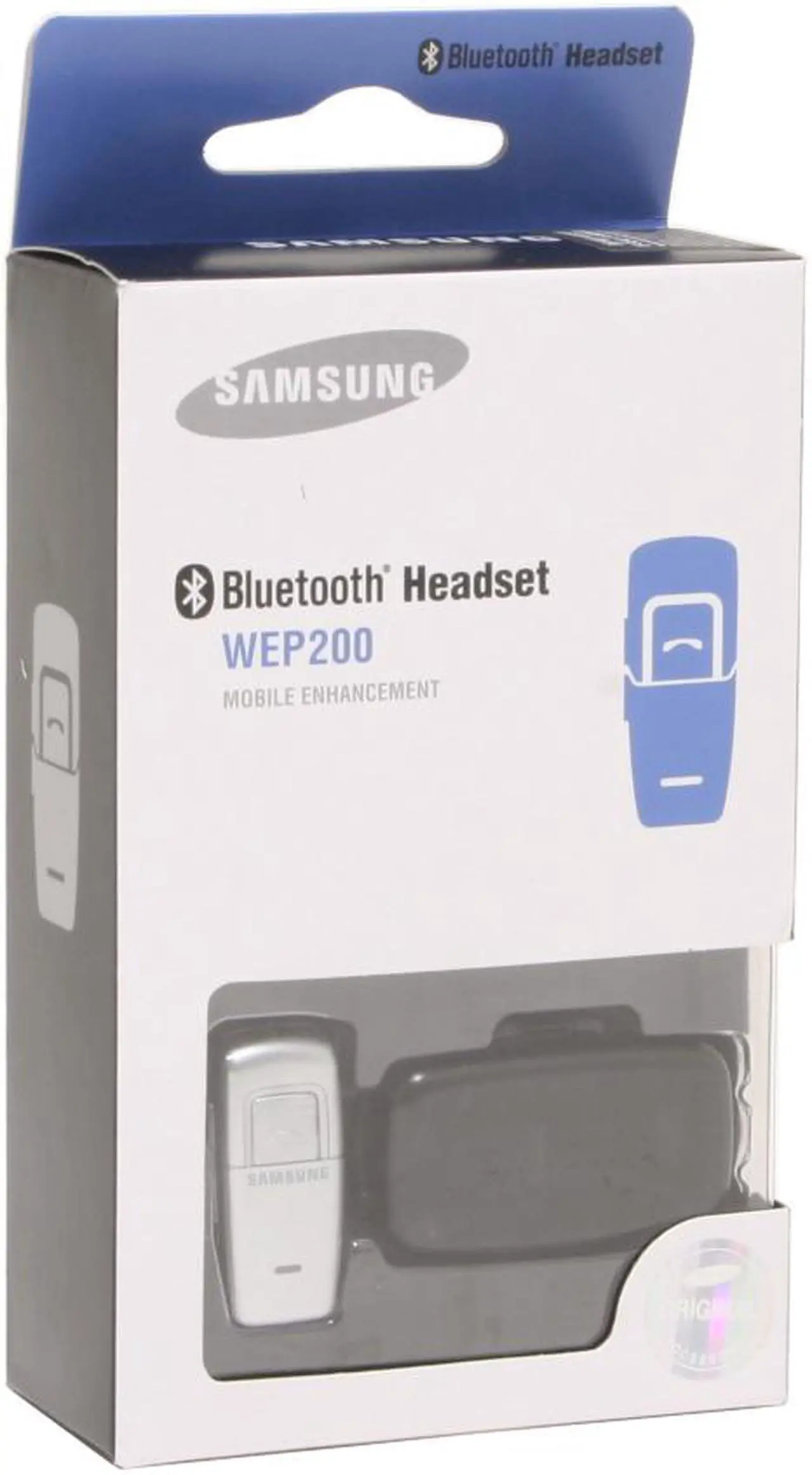 Alt view image 5 of 5 - Samsung WEP200 White Bluetooth Headset