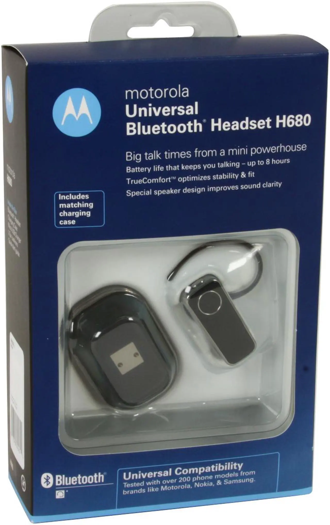 Alt view image 11 of 11 - Motorola Over-the-ear Bluetooth Headset (H680)