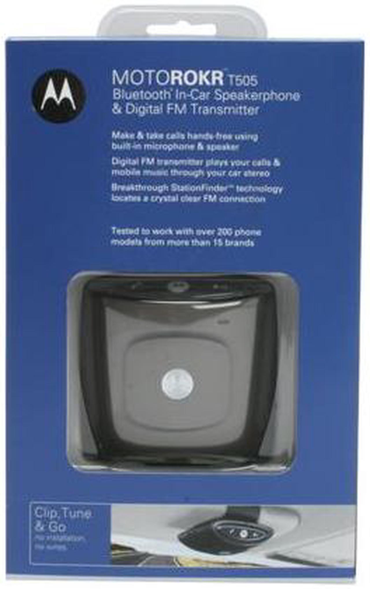 Alt view image 6 of 6 - MOTOROLA T505 Bluetooth In-Car Speakerphone with Digital FM Transmitter