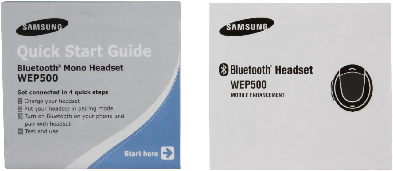 Alt view image 12 of 13 - Samsung WEP500 Bluetooth Headset - OEM