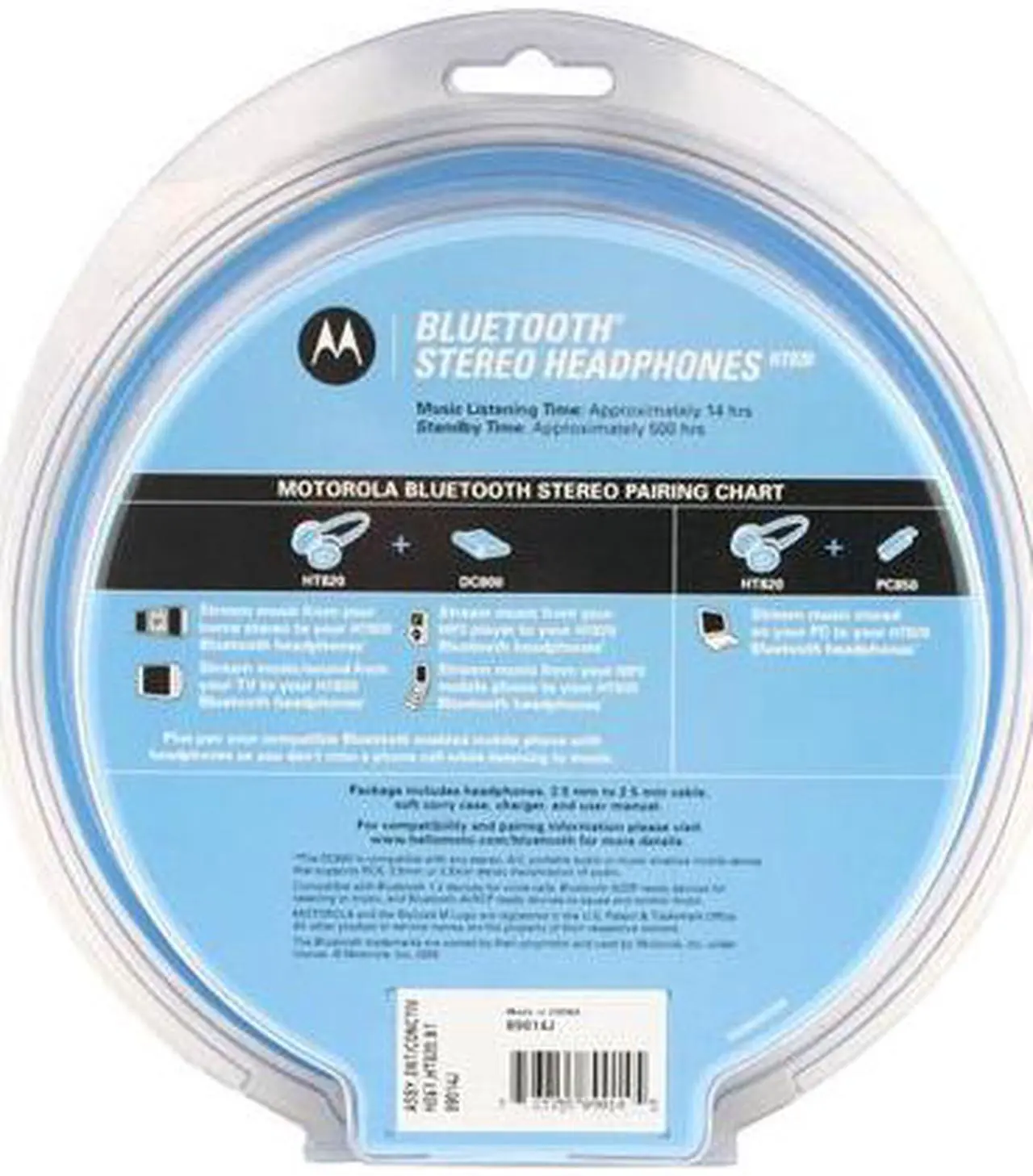 Alt view image 6 of 15 - MOTOROLA HT820 Talk & Tunes Silver Bluetooth Stereo Headphone