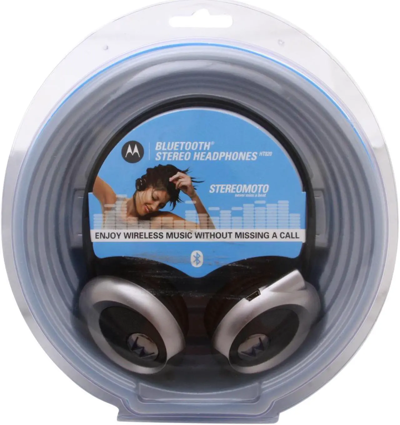 Alt view image 15 of 15 - MOTOROLA HT820 Talk & Tunes Silver Bluetooth Stereo Headphone