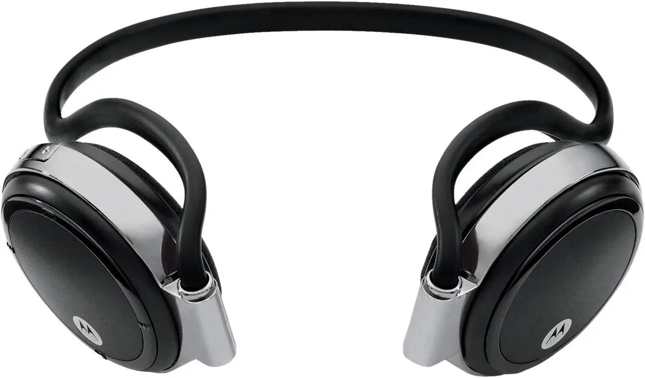 Alt view image 3 of 4 - Motorola Behind-the-Neck Bluetooth Stereo Headset Black with On Ear Music Controls (S305)
