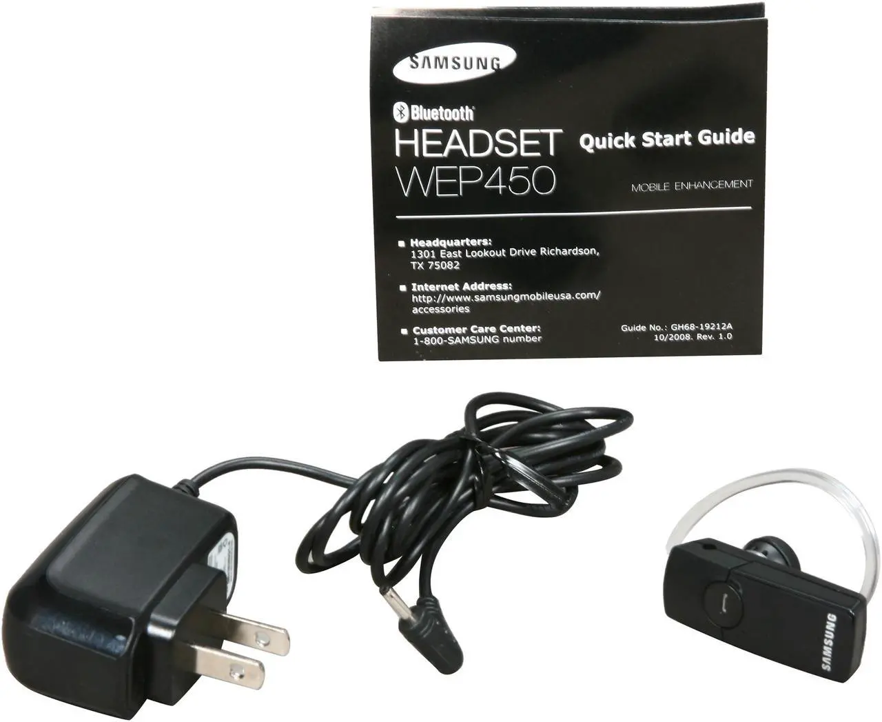 Alt view image 6 of 6 - Samsung Bluetooth Headset w/ 6 hrs Talk Time, Multipoint Connectivity & Noise Isolation Technology (WEP450)