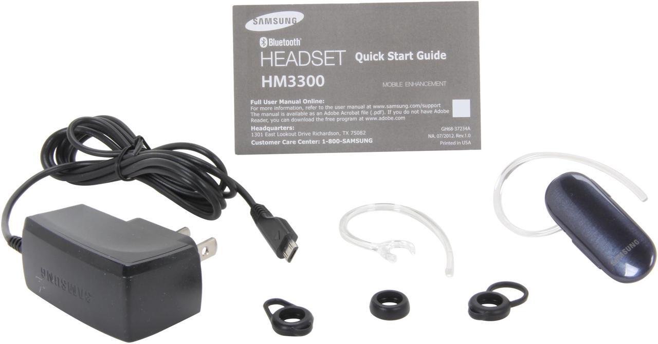 Alt view image 7 of 8 - Samsung HM3300 Blue Bluetooth Headset