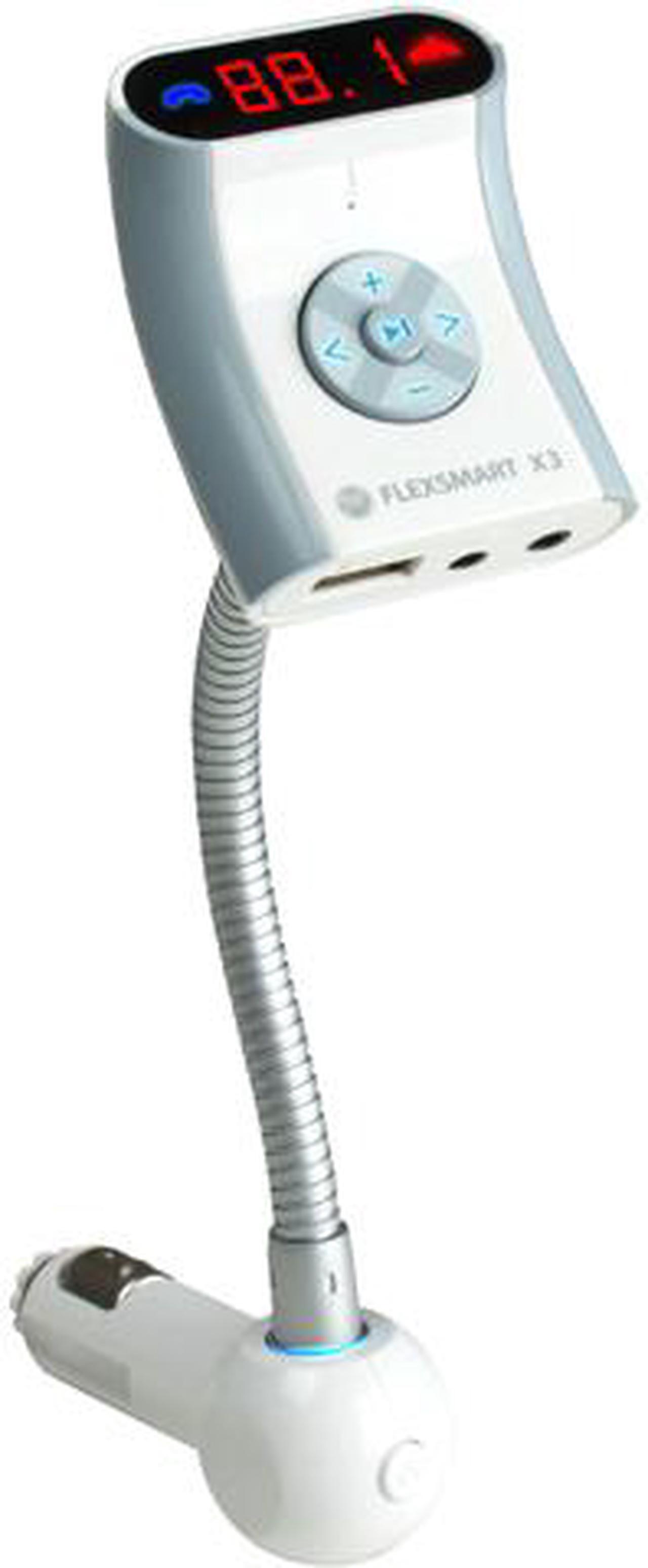 Main image of GOgroove FlexSMART X3 Bluetooth FM Transmitter Car Kit with Hands-free Calling, Audio Playback and USB Charging - Works with Apple, Samsung, HTC and More Smartphones, Tablets & MP3 Players