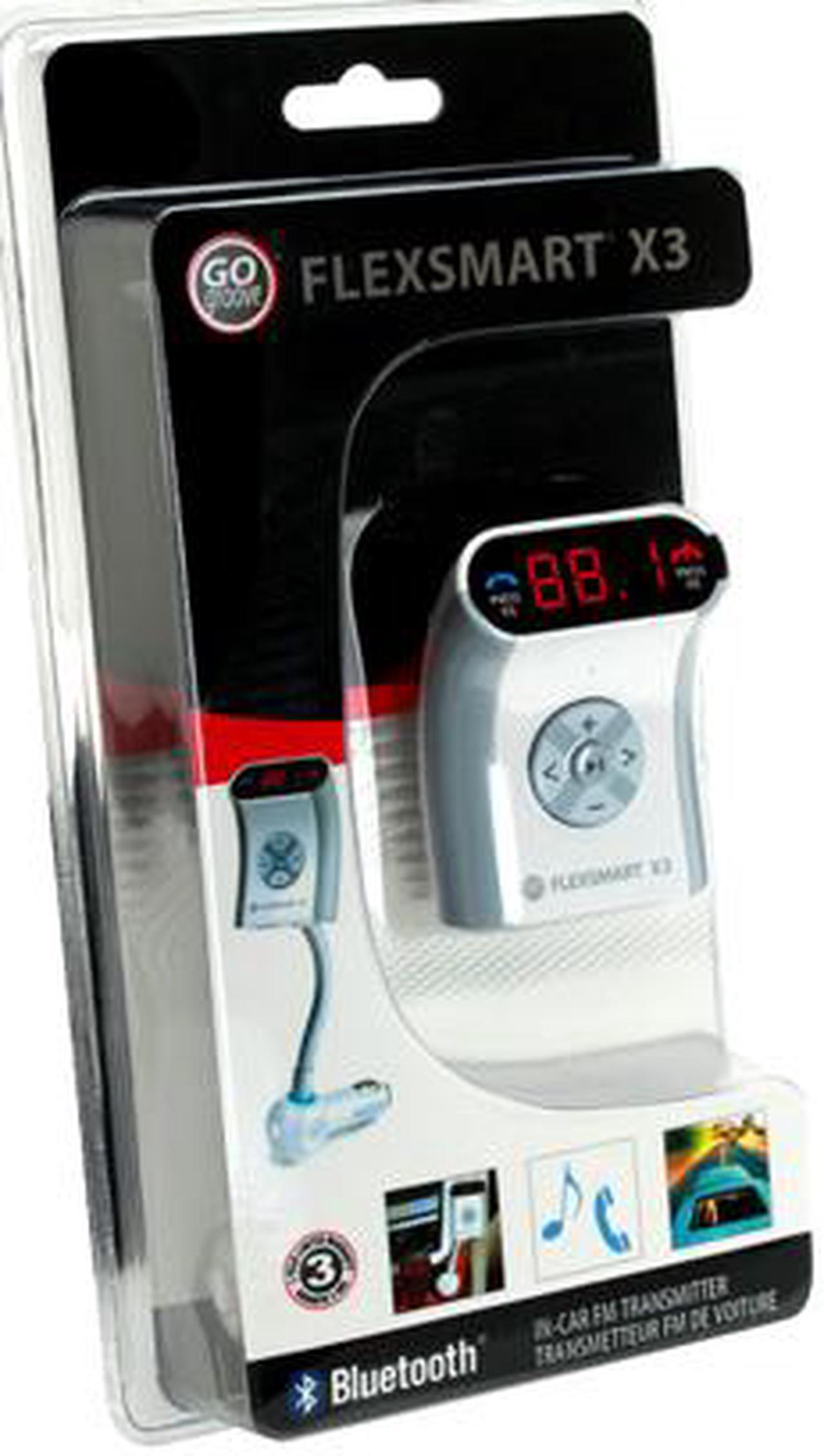 Alt view image 5 of 5 - GOgroove FlexSMART X3 Bluetooth FM Transmitter Car Kit with Hands-free Calling, Audio Playback and USB Charging - Works with Apple, Samsung, HTC and More Smartphones, Tablets & MP3 Players