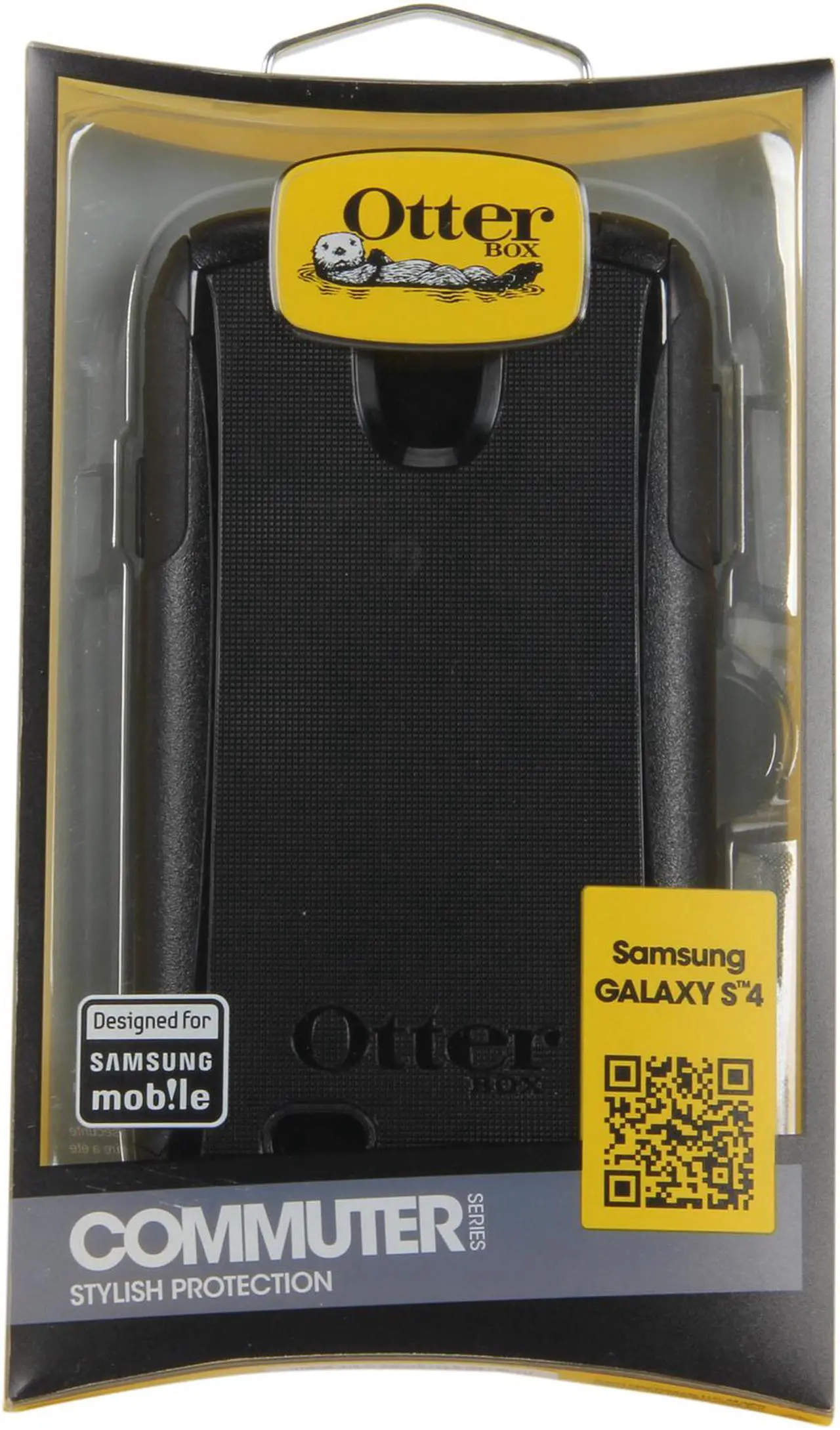 Alt view image 10 of 10 - OtterBox Commuter Black Solid Case for Samsung Galaxy S4 77-27604