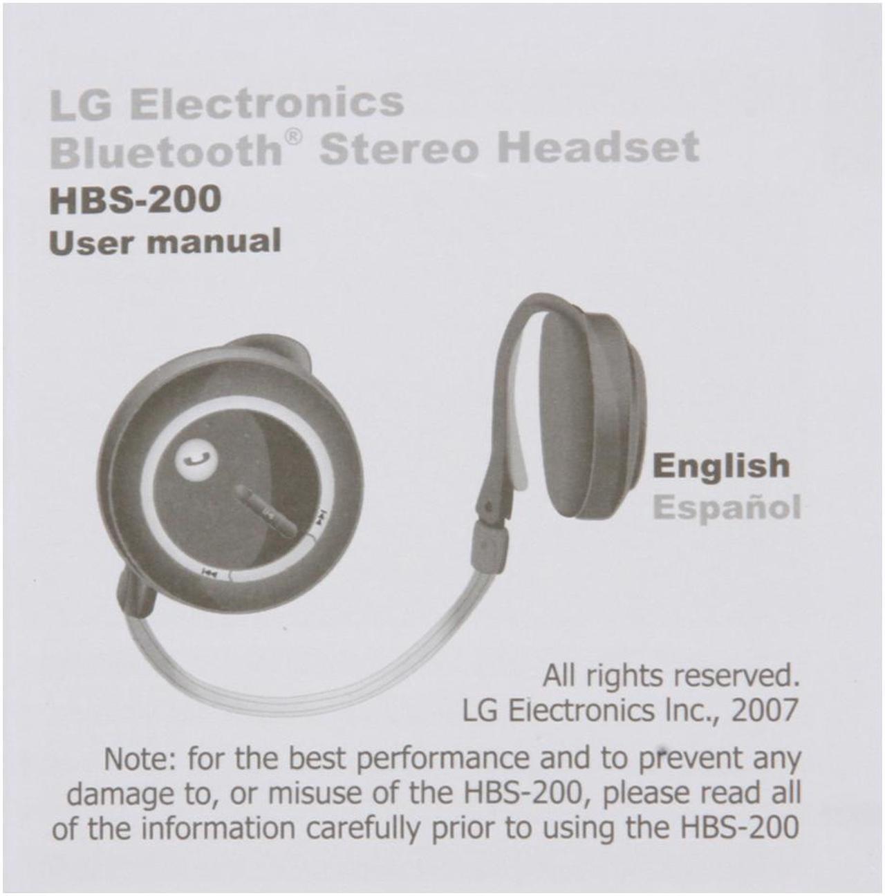 Alt view image 11 of 11 - LG Behind the Neck Stereo Bluetooth Headphone Bulk (HBS-200) - OEM