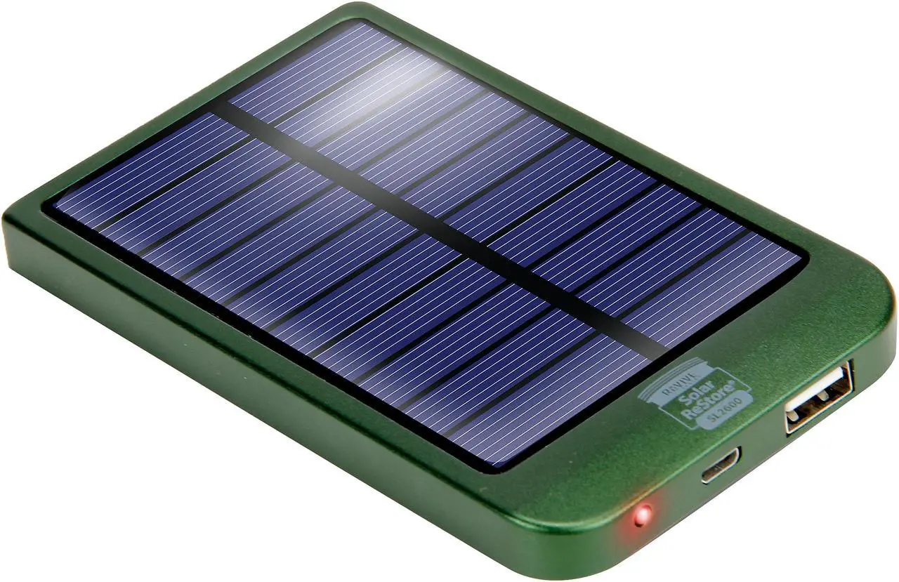 Alt view image 2 of 5 - ReVIVE Solar ReStore SL2600 CHSRSL2100GREW 2600mAh USB Solar Powered Battery Charger - Green