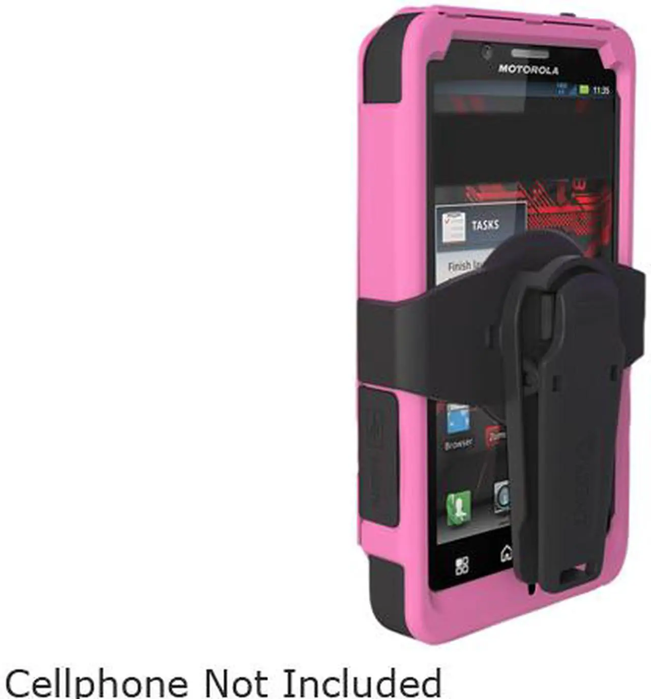 Alt view image 3 of 6 - Trident Kraken A.M.S. Pink Case for Motorola DROID BIONIC KKN2-BIO-PK
