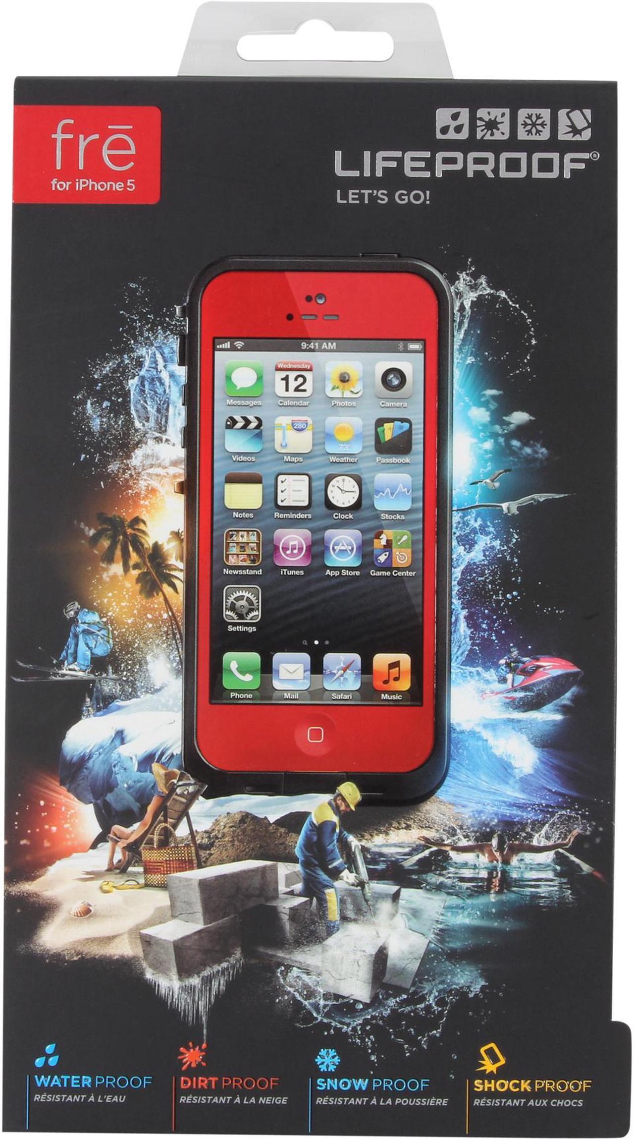 Main image of LifeProof fre Red/Black Case For iPhone 5 1301-05