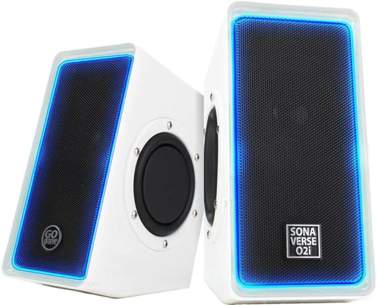 Main image of GOgroove SonaVERSE O2i Multimedia Gaming Computer Speaker System w/ Glowing LEDs , Volume Control and USB Plug-N-Play Design for your Laptop , Notebook, Ultrabook, Desktop & More PCs