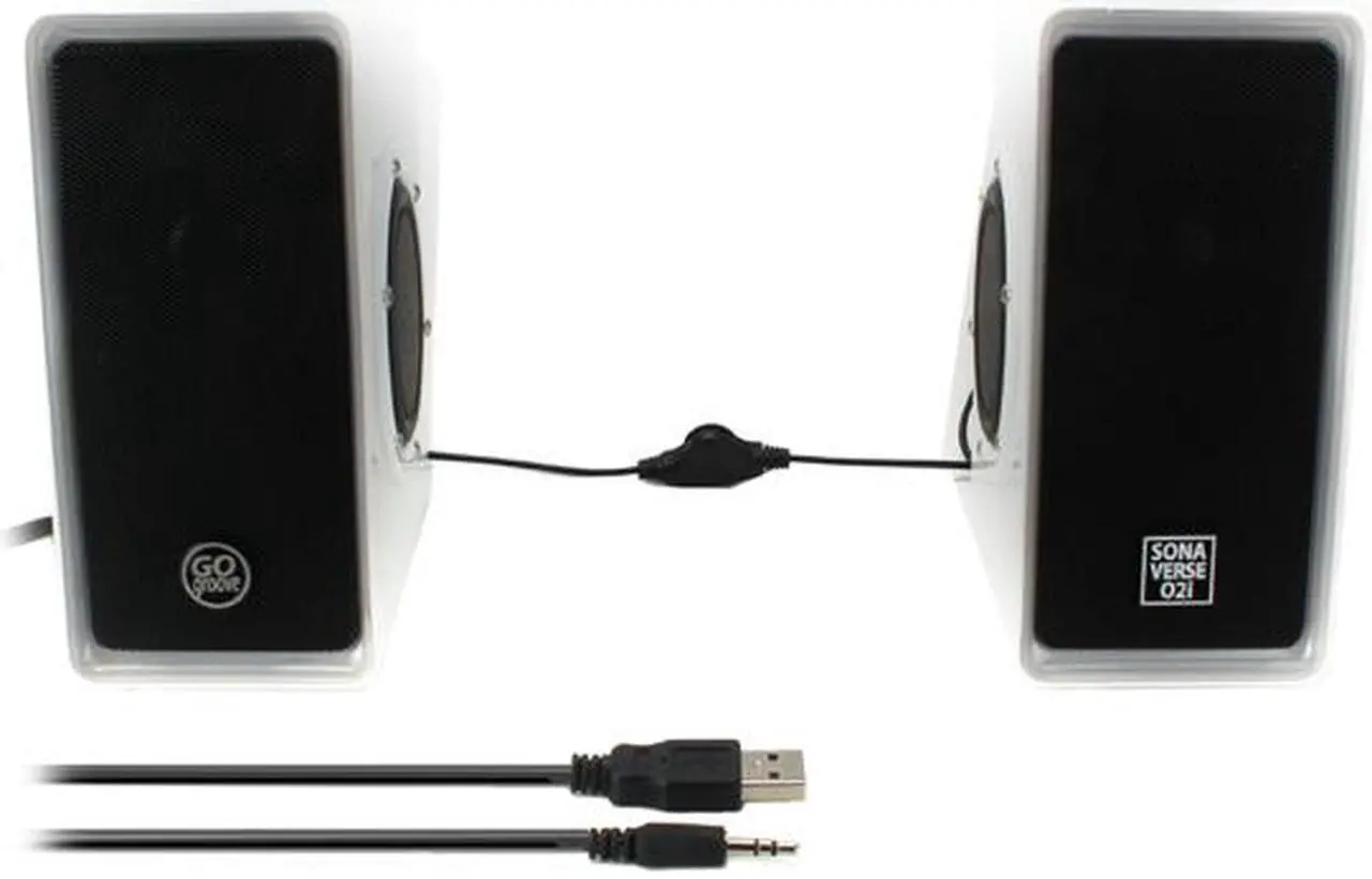 Alt view image 2 of 4 - GOgroove SonaVERSE O2i Multimedia Gaming Computer Speaker System w/ Glowing LEDs , Volume Control and USB Plug-N-Play Design for your Laptop , Notebook, Ultrabook, Desktop & More PCs