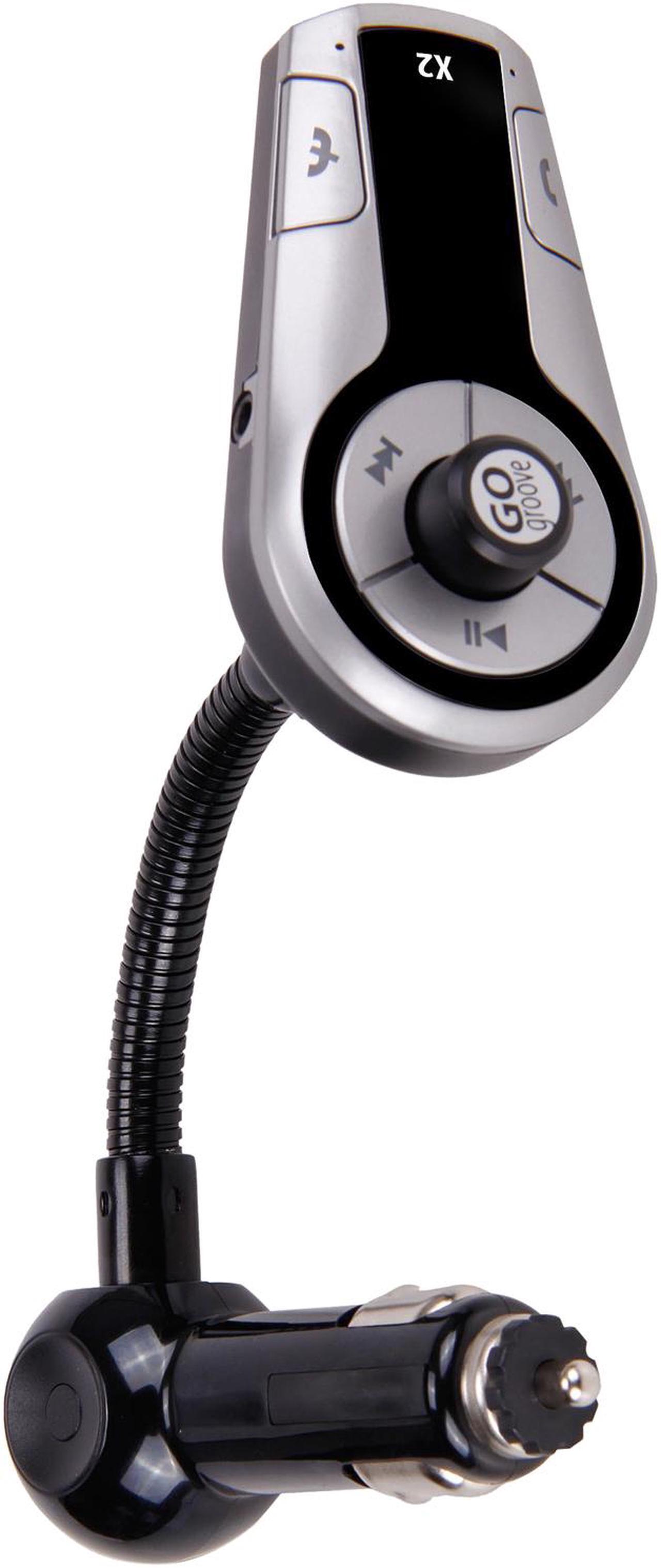 Alt view image 3 of 5 - GOgroove FlexSMART X2 Bluetooth In-Car FM Transmitter with USB Charging, Multipoint Pairing & Hands-Free Calling - Works with Apple, Samsung, LG & More Smartphones, Tablets, MP3 Players