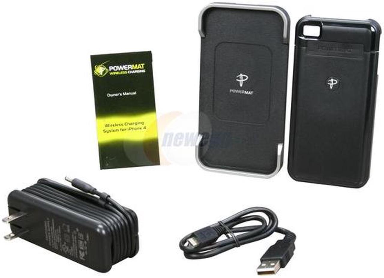 Alt view image 7 of 7 - Powermat Wireless Charging Receiver Case & Charging Mat bundle for iPhone 4 (PMM-1P4-B19)